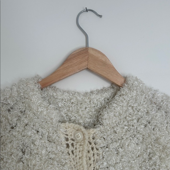 Vintage Cream Textured Cardigan - Picture 3 of 12